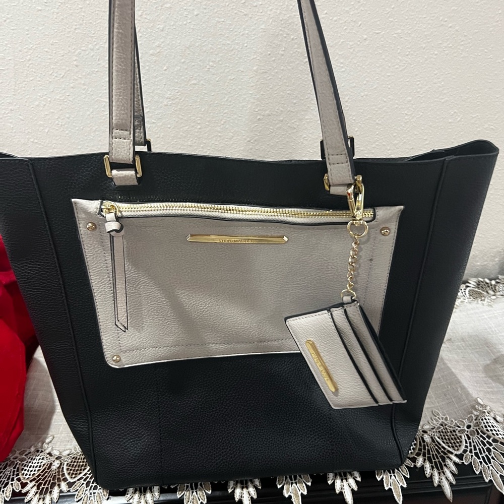 Black and Tan tote bag
